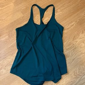 Lululemon Singlet in deep emerald green